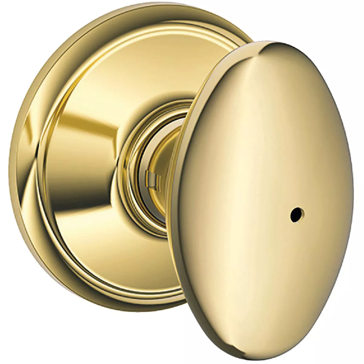 Siena Knob Privacy - Bright Brass