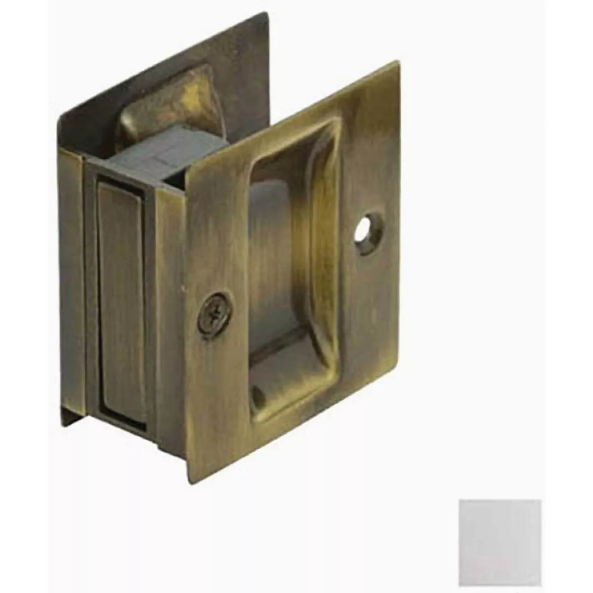 Don-Jo Passage Pocket Door Lock - Bright Chrome