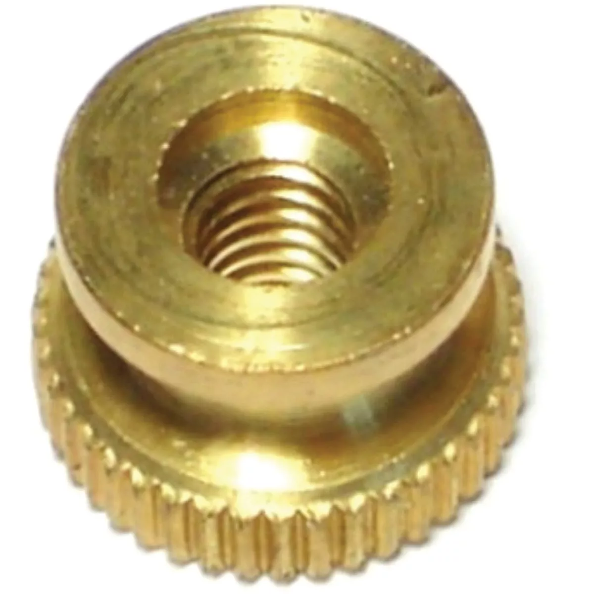 Midwest Fastener #8-32 Brass Coarse Thread Knurled Nuts (10 Ct.)-