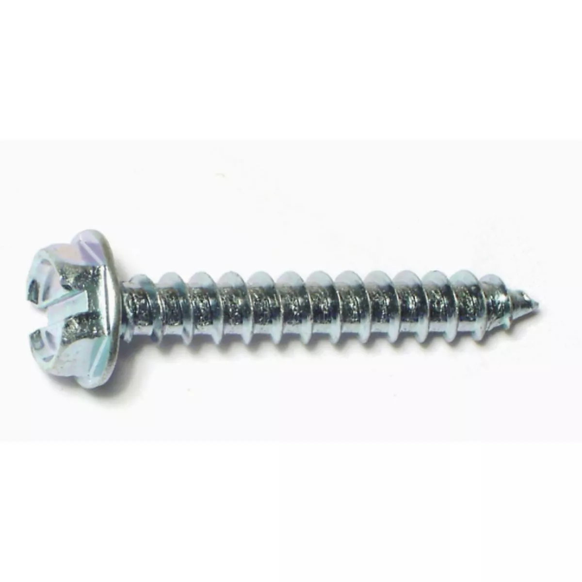 Midwest Fastener #10 x 1-1/4 In. Zinc Plated Steel Slotted Hex Washer Head Sheet Metal Screws