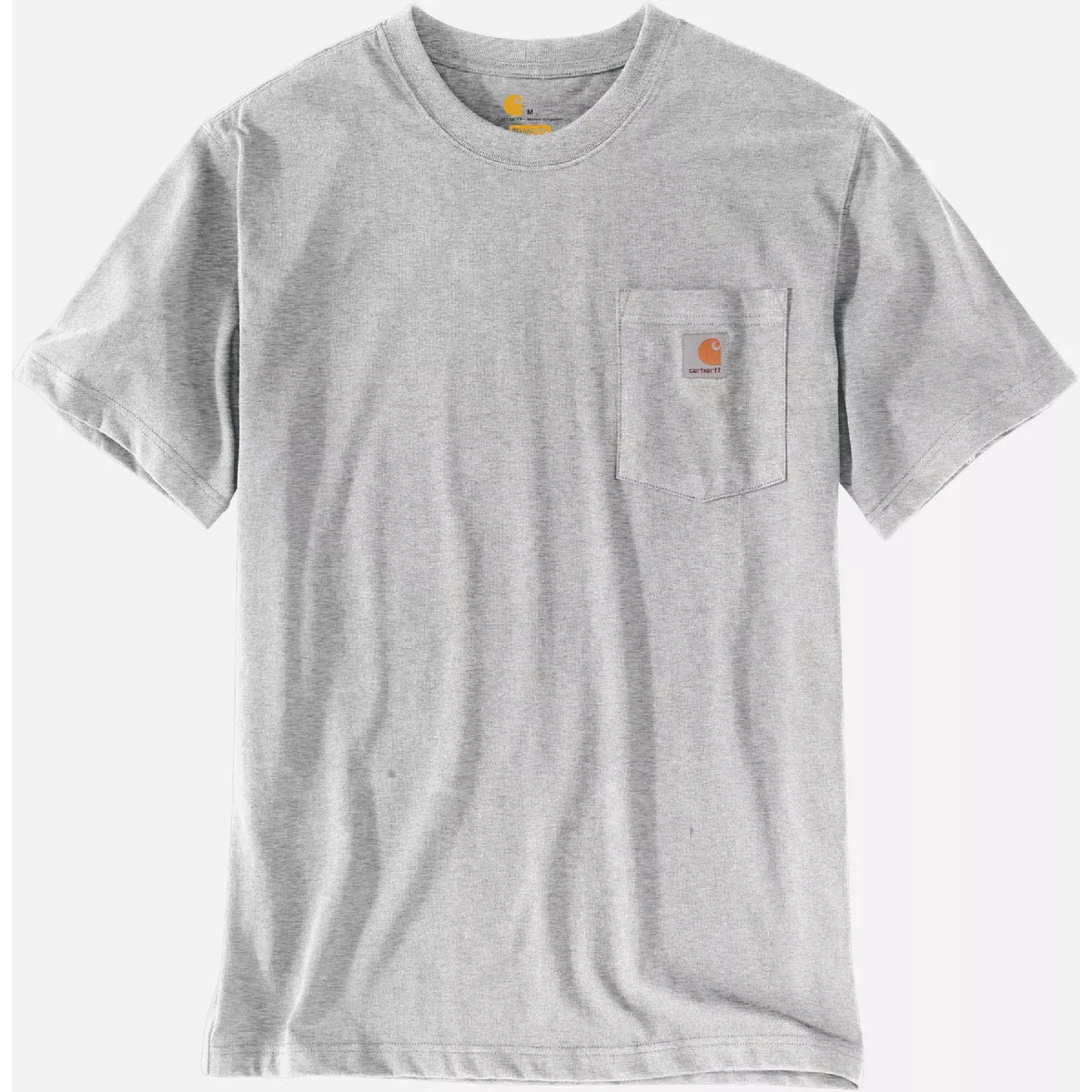 Carhartt Men's 3XL Regular Heather Gray Heavyweight Short Sleeve Pocket T-Shirt, Relaxed Fit