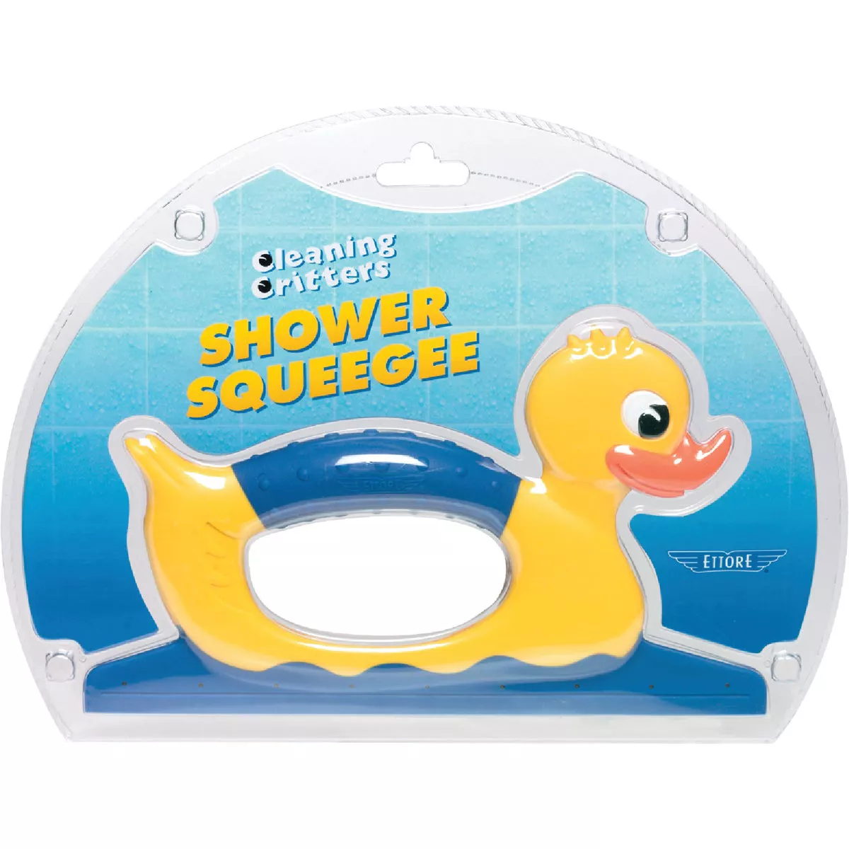 Ettore Cleaning Critters 9 In. Plastic Duck Shower Squeegee