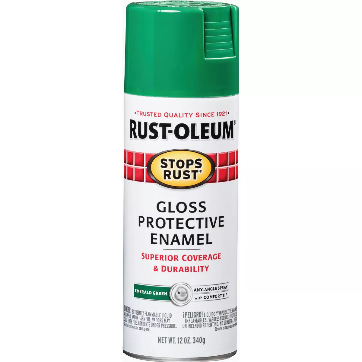 Rust-Oleum Stops Rust Enamel Gloss Emerald-12 oz | True Value Hardware