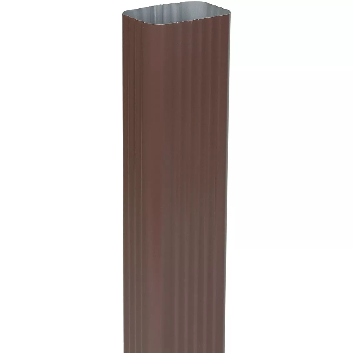 Spectra Metals 2 In. x 3 In. Brown Aluminum Downspout