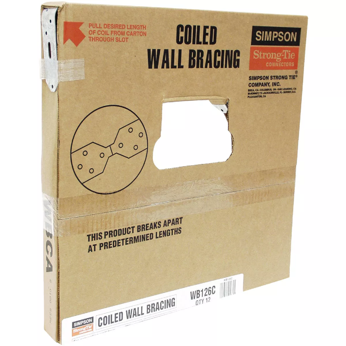 WBC 11-ft. 4-3/4-in. Wall Bracing Coil (12-Piece Roll) - photo 2