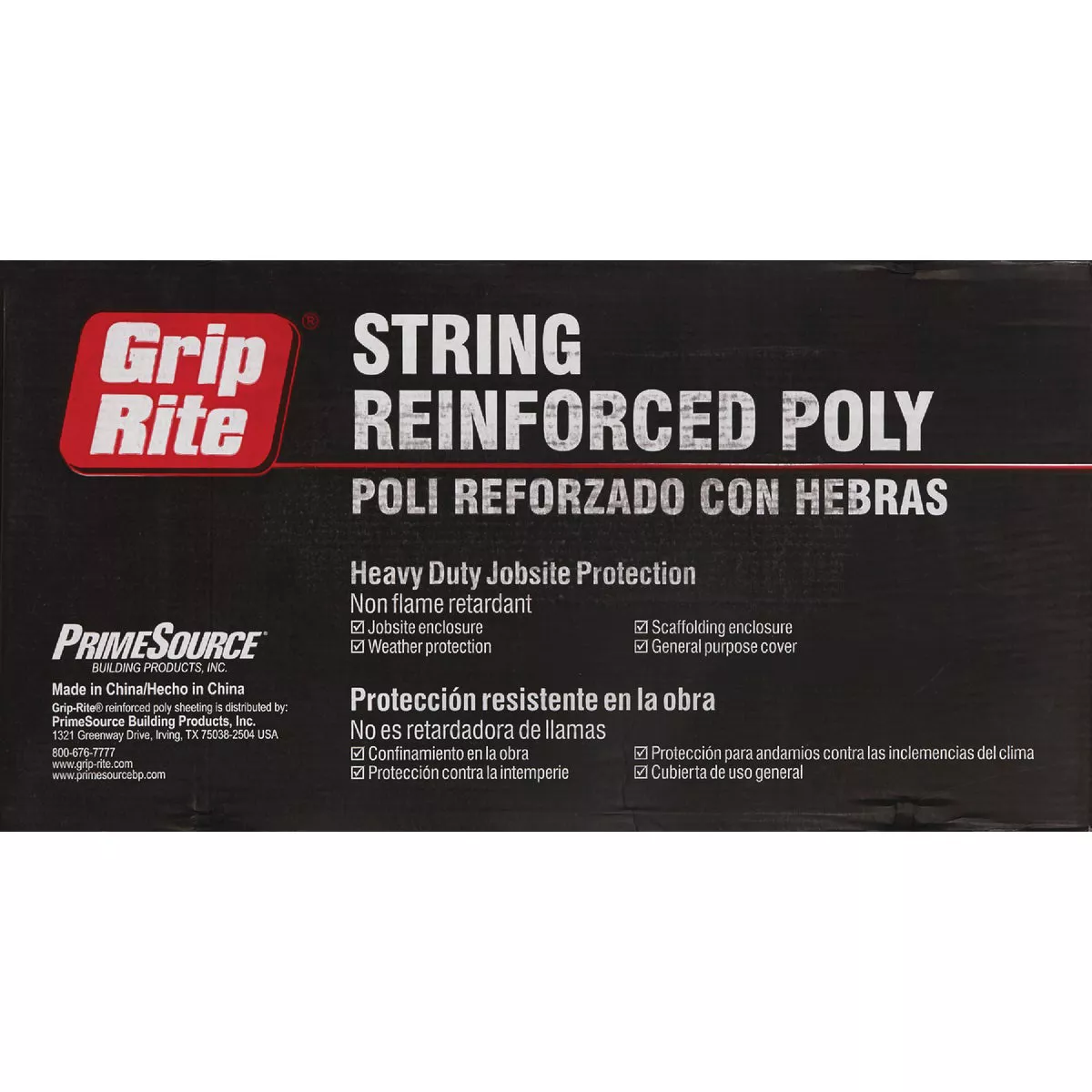 Grip-Rite 40 Ft. X 100 Ft. String Reinforced Poly Film Clear 4 Mil. Plastic Sheeting - photo 2