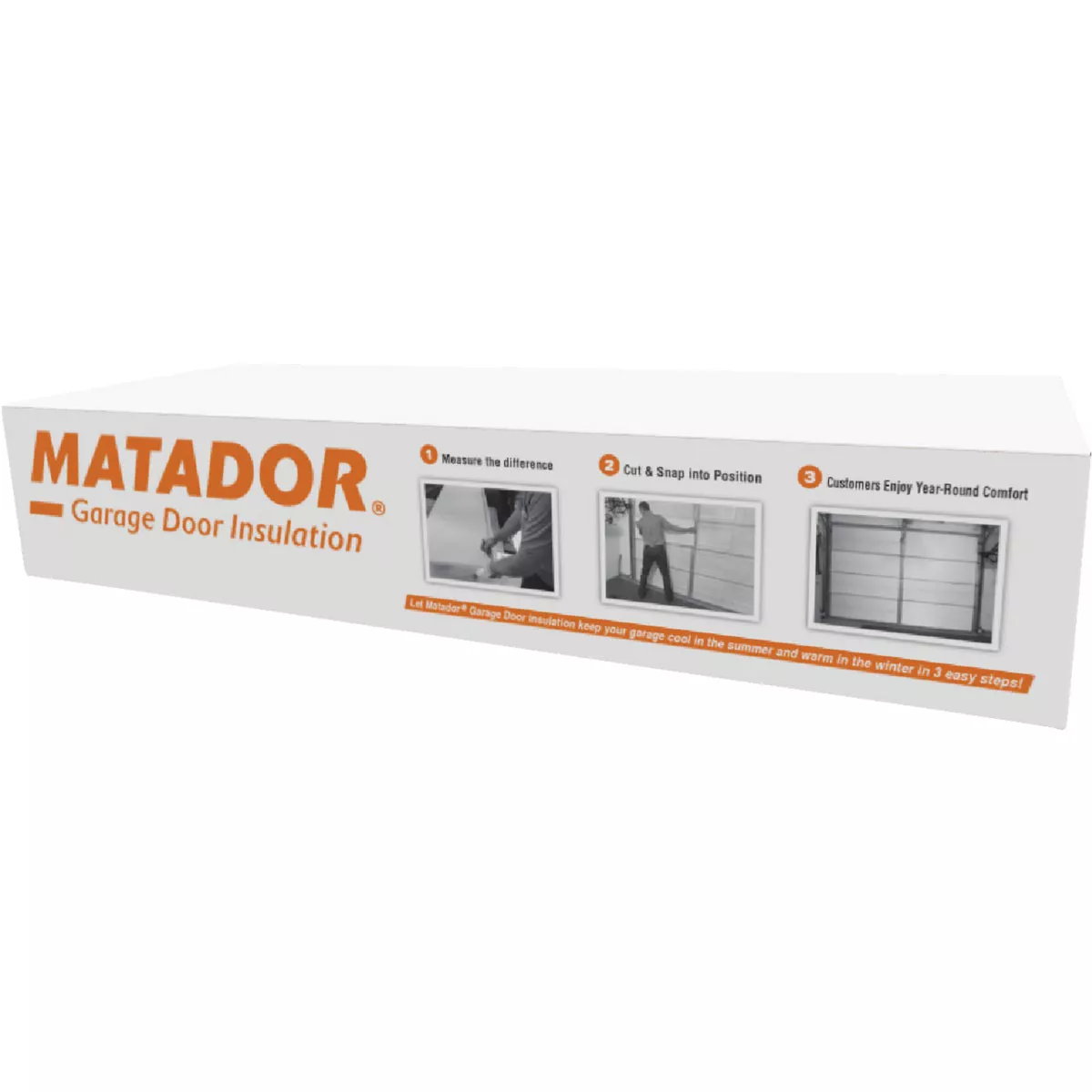 Matador Universal 7 Ft. Steel Garage Door Insulation Kit (8 Piece)