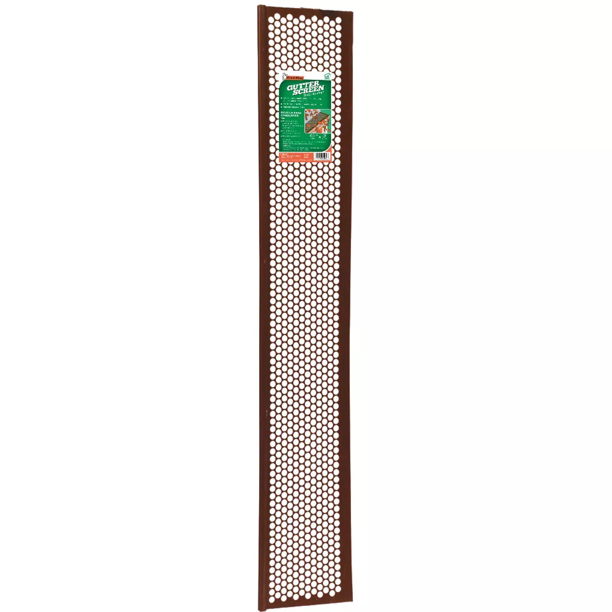 Frost King 6-1/2 In. x 3 Ft. Brown Vinyl Snap-In Gutter Screen