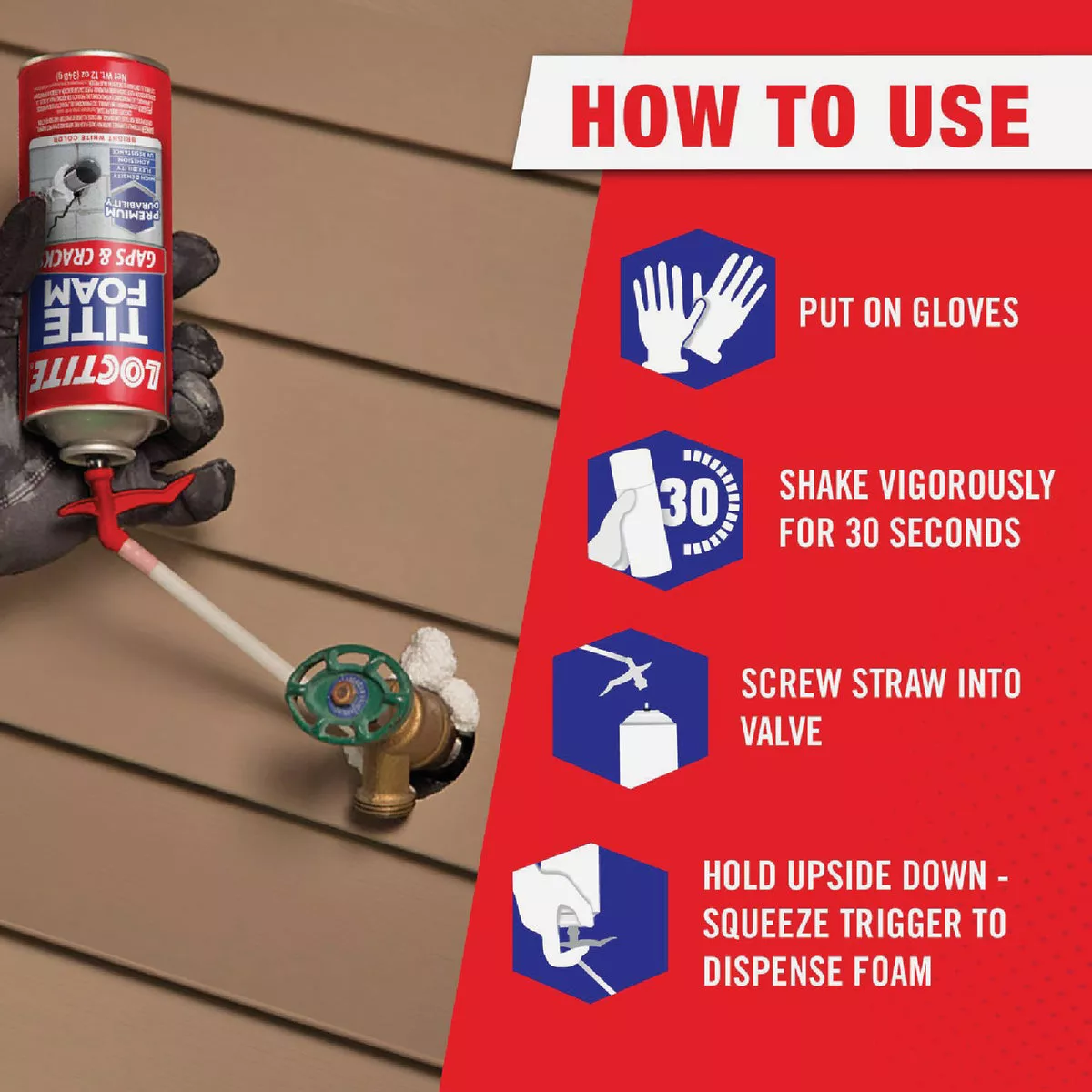 Loctite Tite Foam 12 Oz. Gaps & Cracks Insulating Sealant - photo 4
