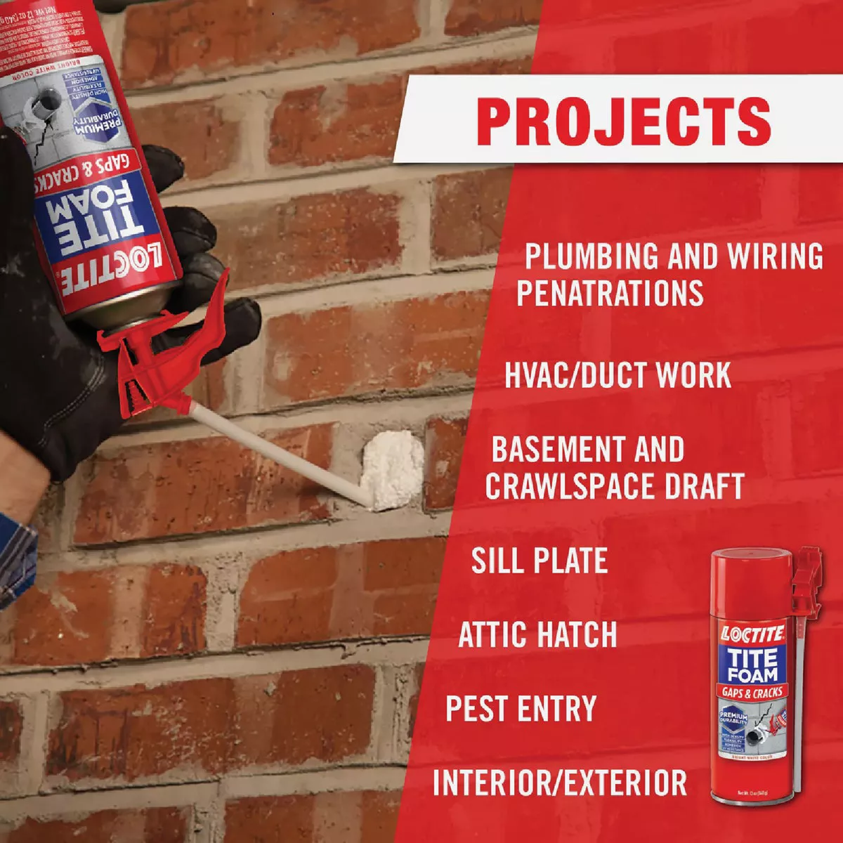 Loctite Tite Foam 12 Oz. Gaps & Cracks Insulating Sealant - photo 2