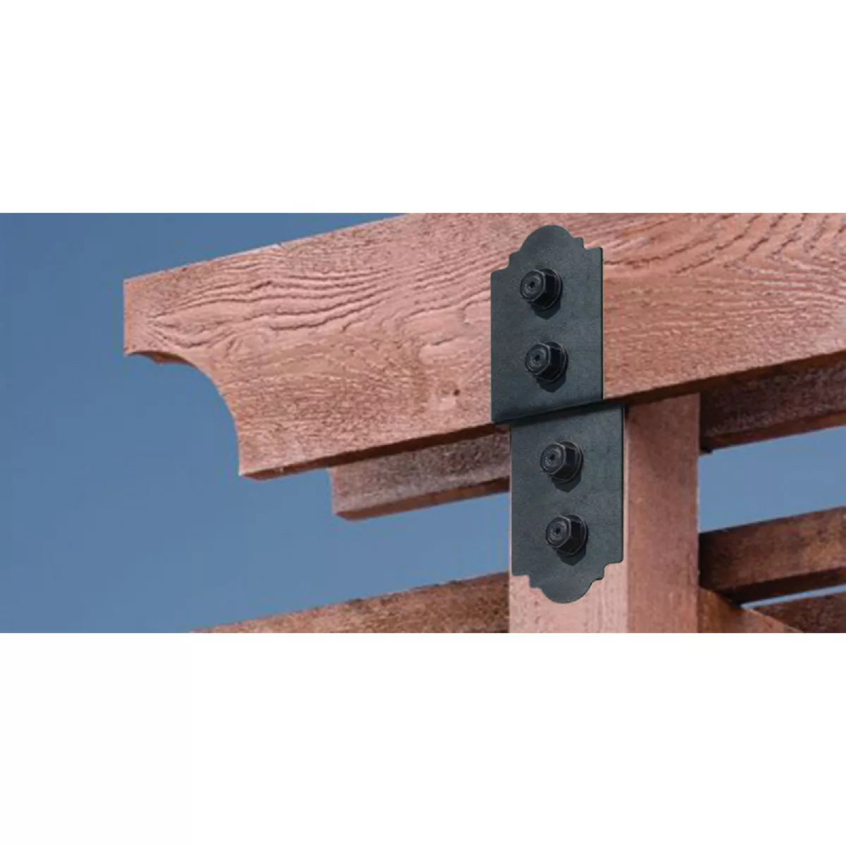 Simpson Strong-Tie Outdoor Accents Mission Collection ZMAX 2X4 Deck Post Tie - photo 2