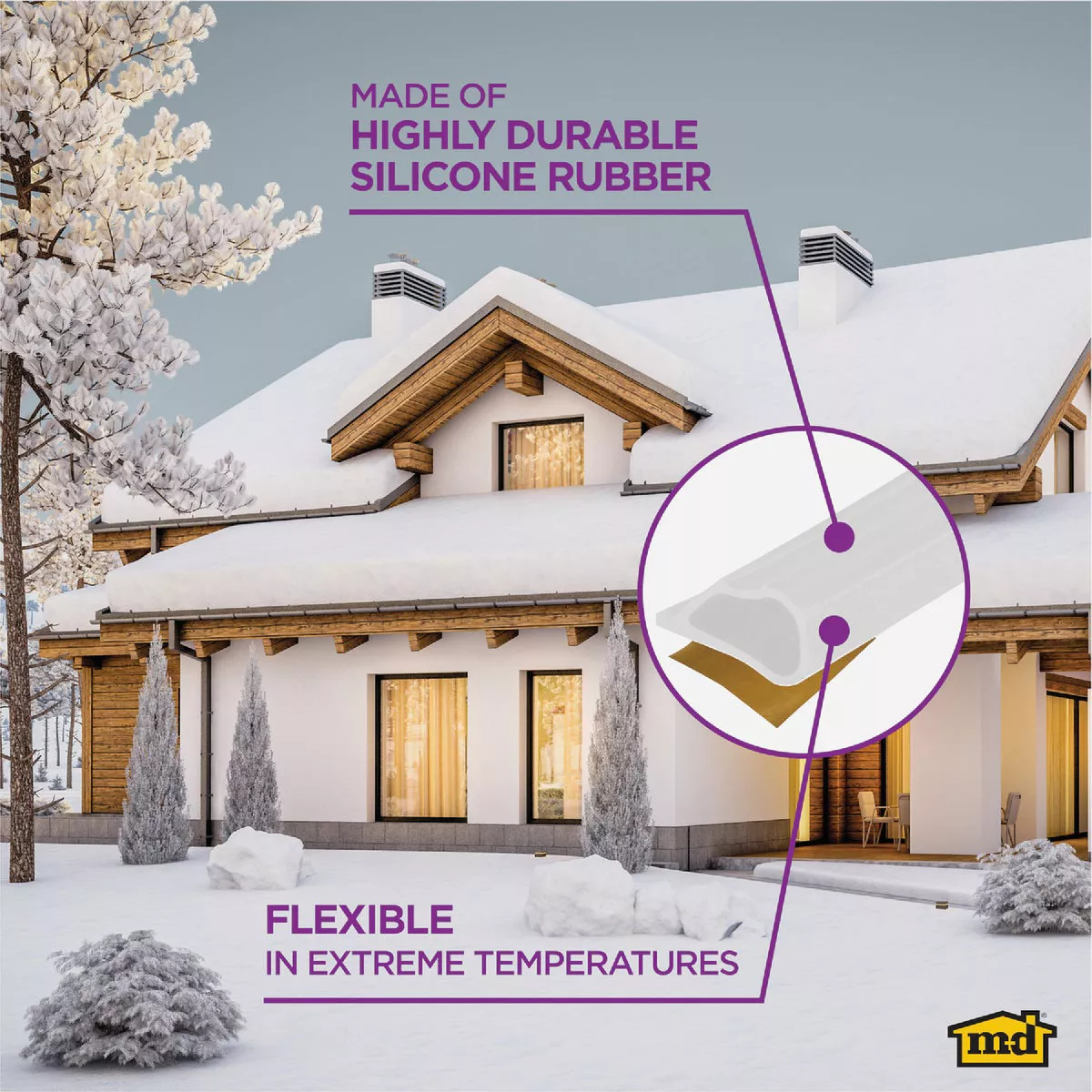 M-D Building Products 20 Ft. White Silicone Gasket Seal for Doors and Windows - photo 6