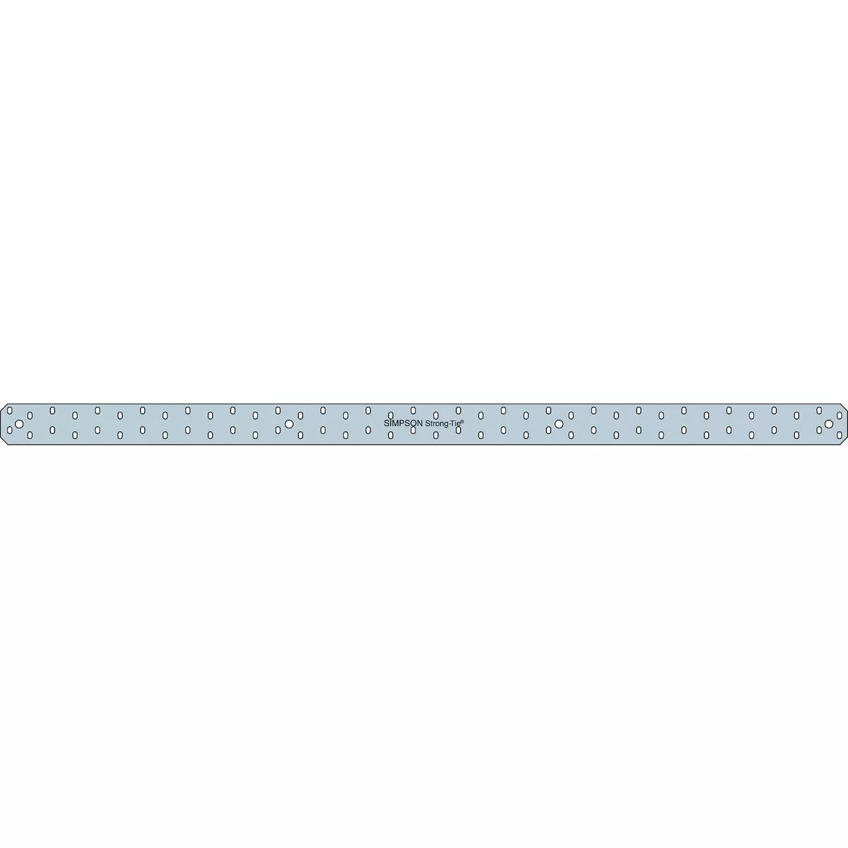 Simpson Strong-Tie 3 in. W. x 66 in. L. Steel 14 Gauge Strap Tie
