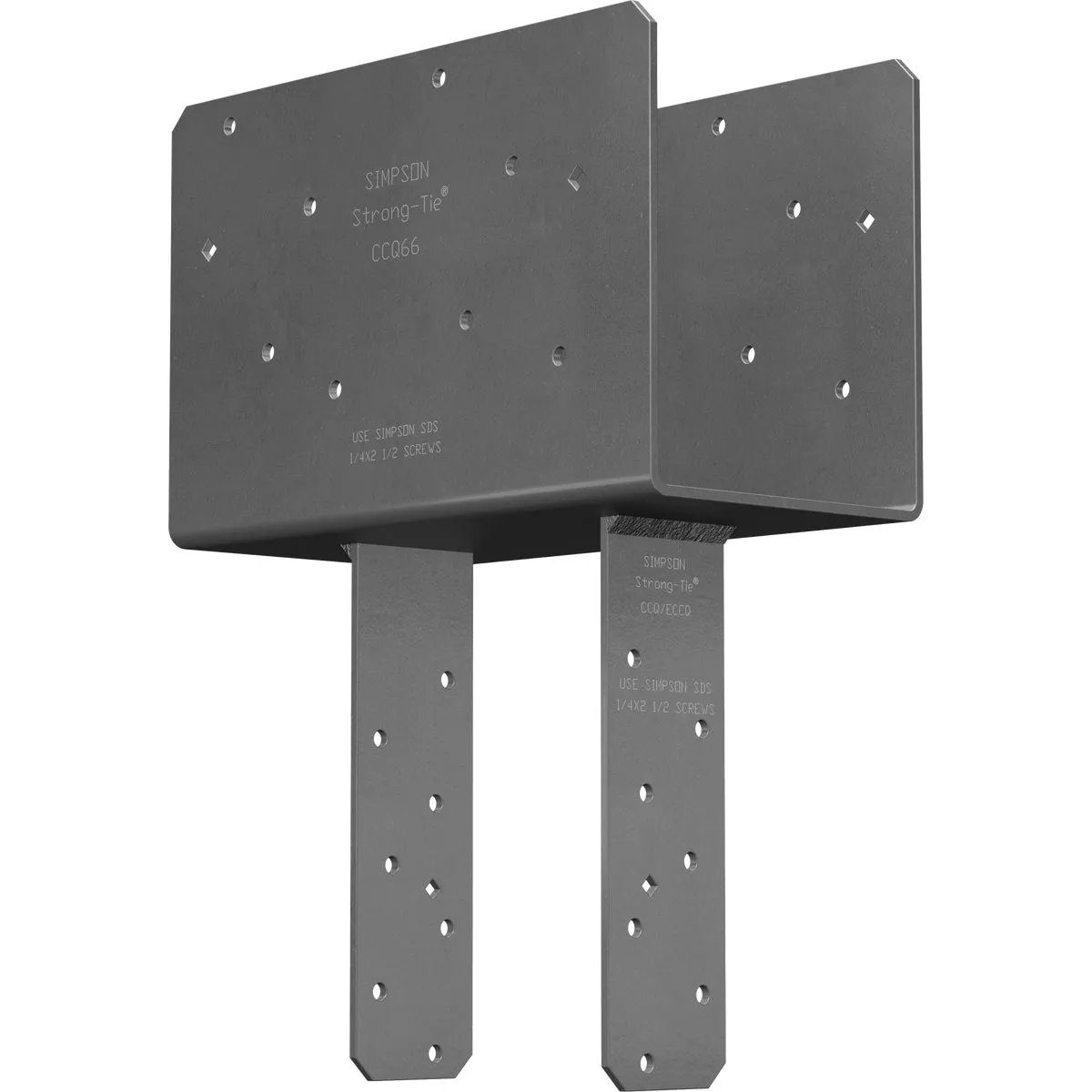 CCQ Column Cap for 6x Beam, 6x Post with Strong-Drive SDS Screws