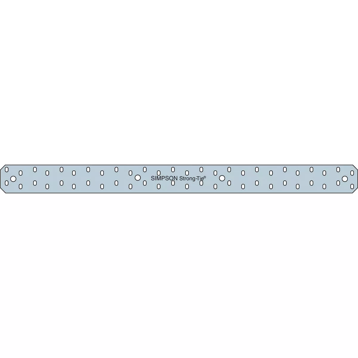 Simpson Strong-Tie 3 In. W x 40 In. L 16 ga Steel Strap Tie