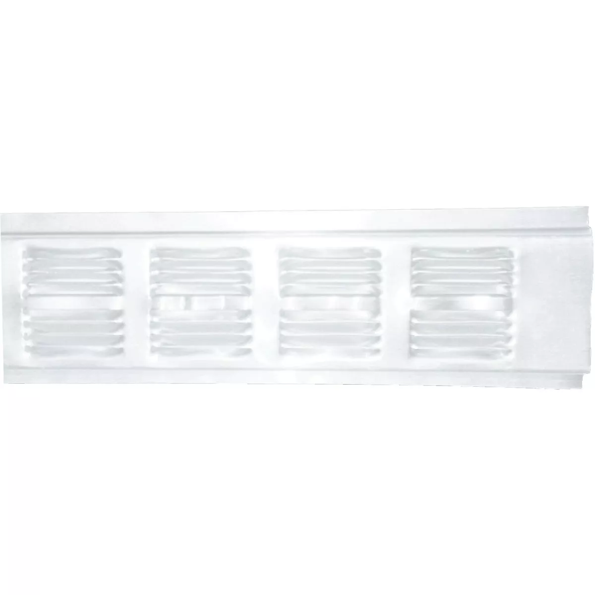 AirVent White Continuous Aluminum Soffit and Under Eave Vent - Retrofit