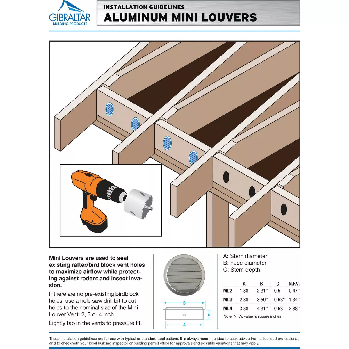 AirVent 2 In. Aluminum Mini Louver Soffit Vent (6 Count) - photo 4