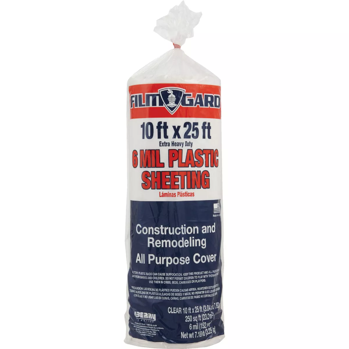 Film-Gard 10 Ft. X 25 Ft. clear 6 Mil. Poly Film Sheeting - photo 2