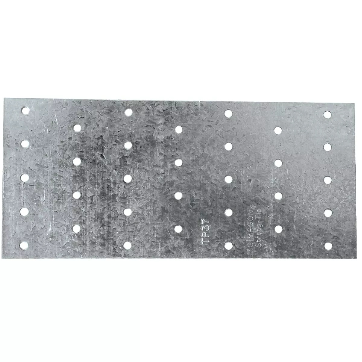 Simpson Strong-Tie 3-1/8 In. W x 7 In. L 20 ga Galvanized Steel Tie Plate