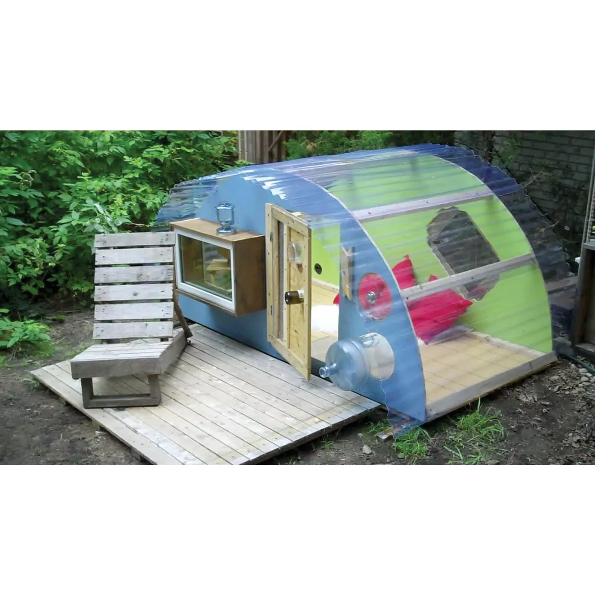 Tuftex Seacoaster 26 In. x 8 Ft. Crystal Clear w/Light Blue Tint Round Wave Vinyl Corrugated Panels - photo 2