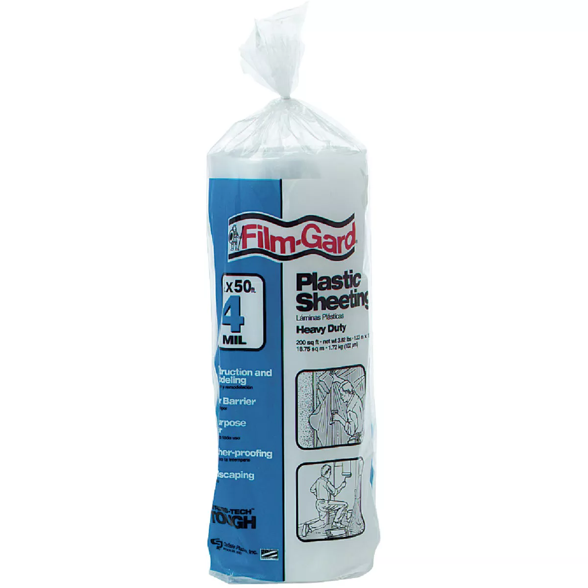 Film-Gard 4 Ft. X 50 Ft. Clear 4 Mil. Poly Film Sheeting - photo 2