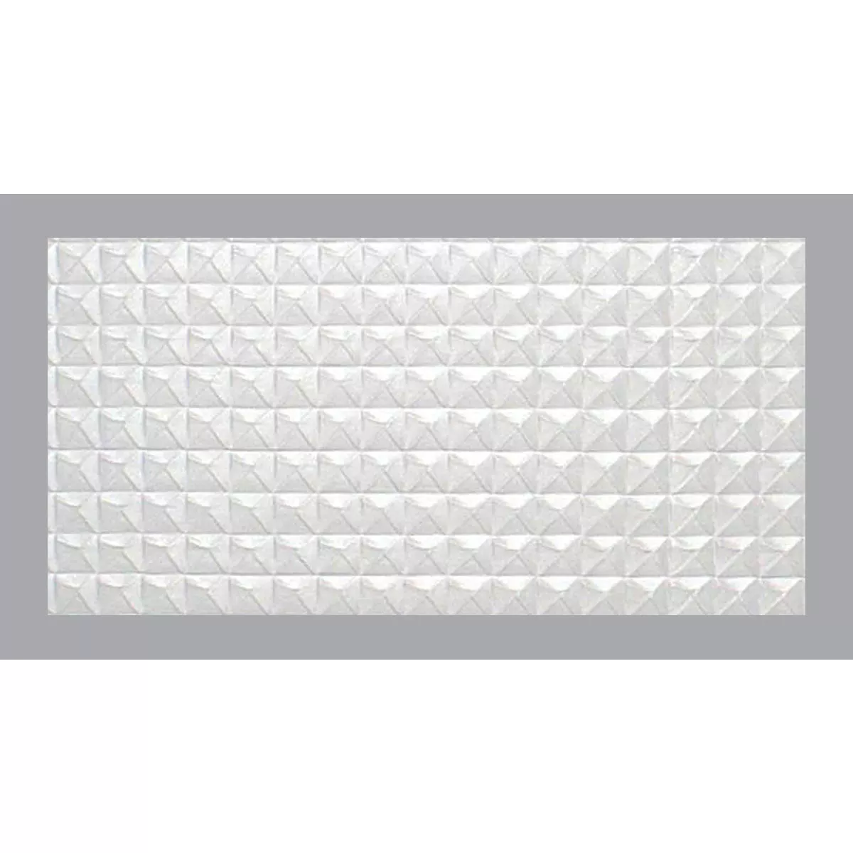 Parkland Performance SpectraTile Millennium 2 Ft. x 4 Ft. White PVC Diamond Pyramid Suspended Ceiling Tile
