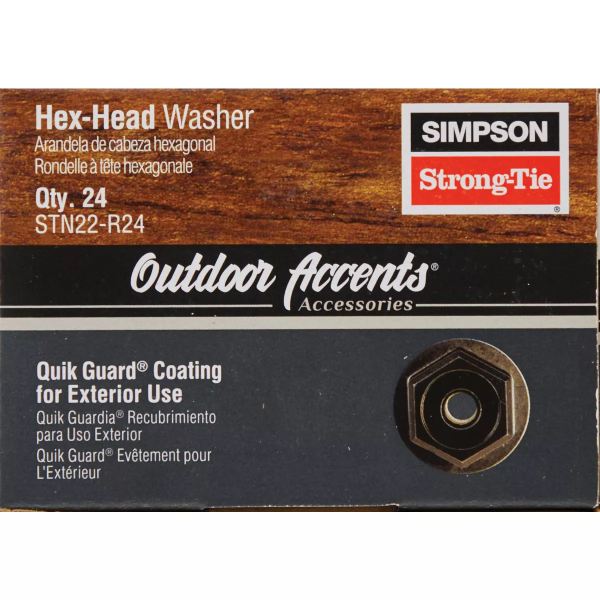 Simpson Strong-Tie Outdoor Accents Black Powder Coat Hex-Head Washer (24 Ct.) - photo 5