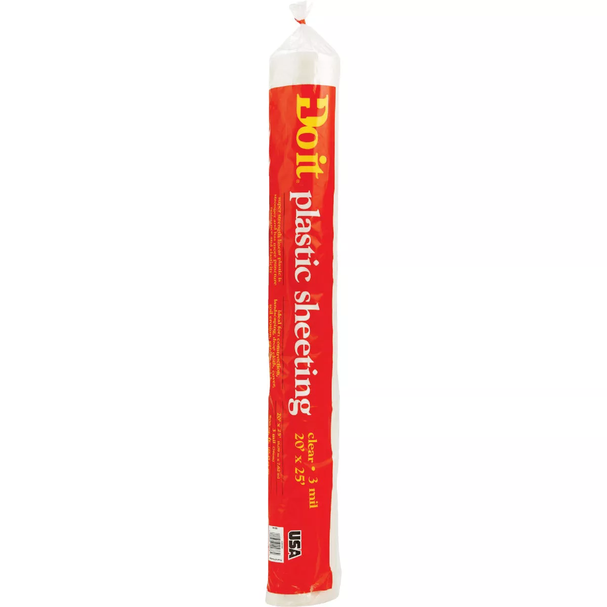 Do it 20 Ft. X 25 Ft. Clear 3 Mil. Poly Film Sheeting