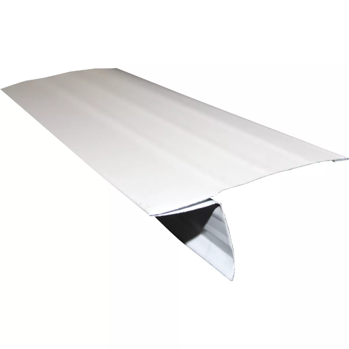 Klauer D5 Galvanized Steel Roof Edge Flashing with Hems, White