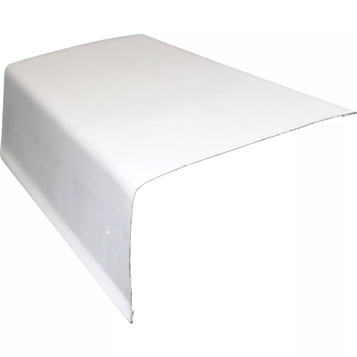 Klauer 2 In. X 3 In. Galvanized Steel Gutter Apron Flashing with Hems, White