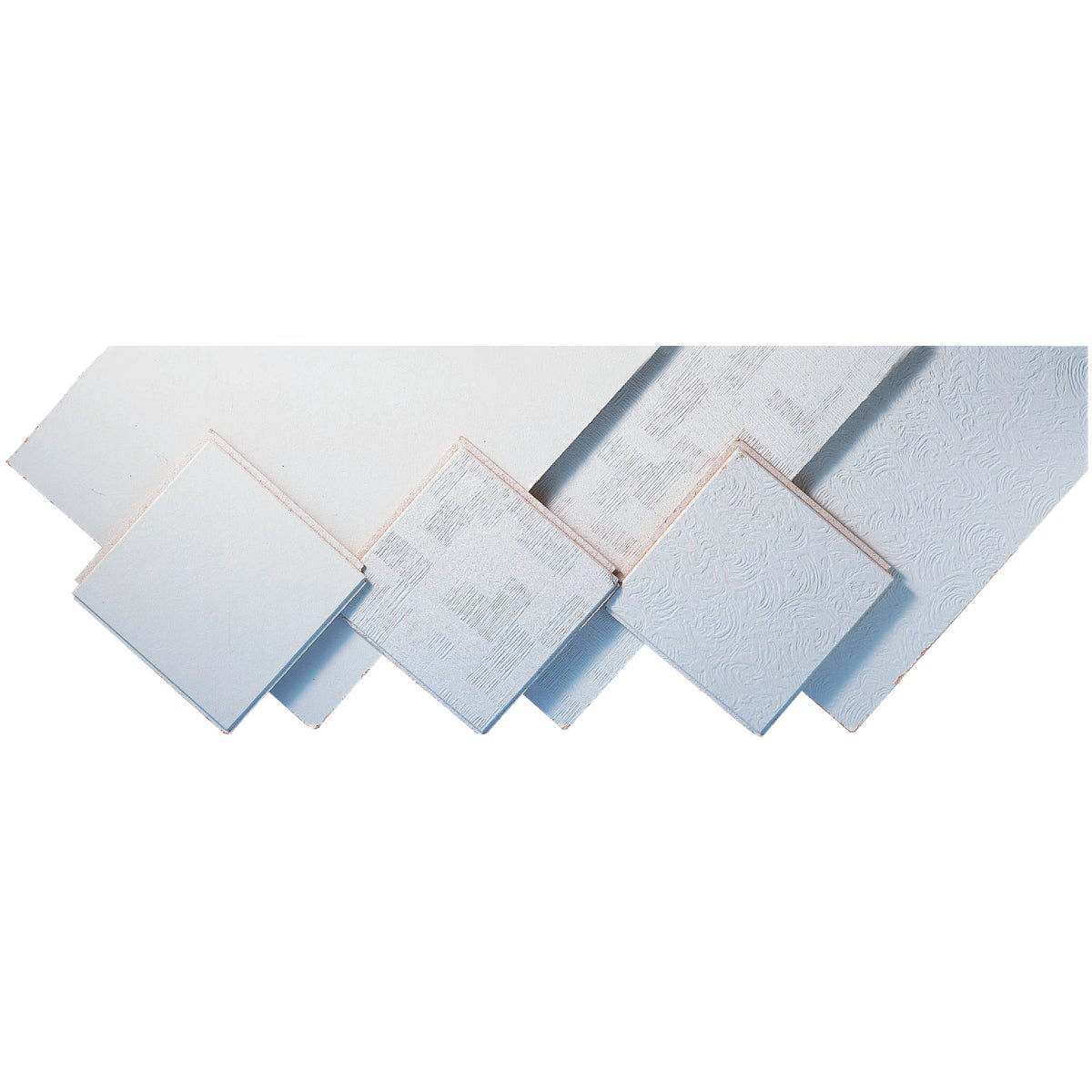 BP Silencio Chablis 12 In. x 12 In. White Wood Fiber Nonsuspended