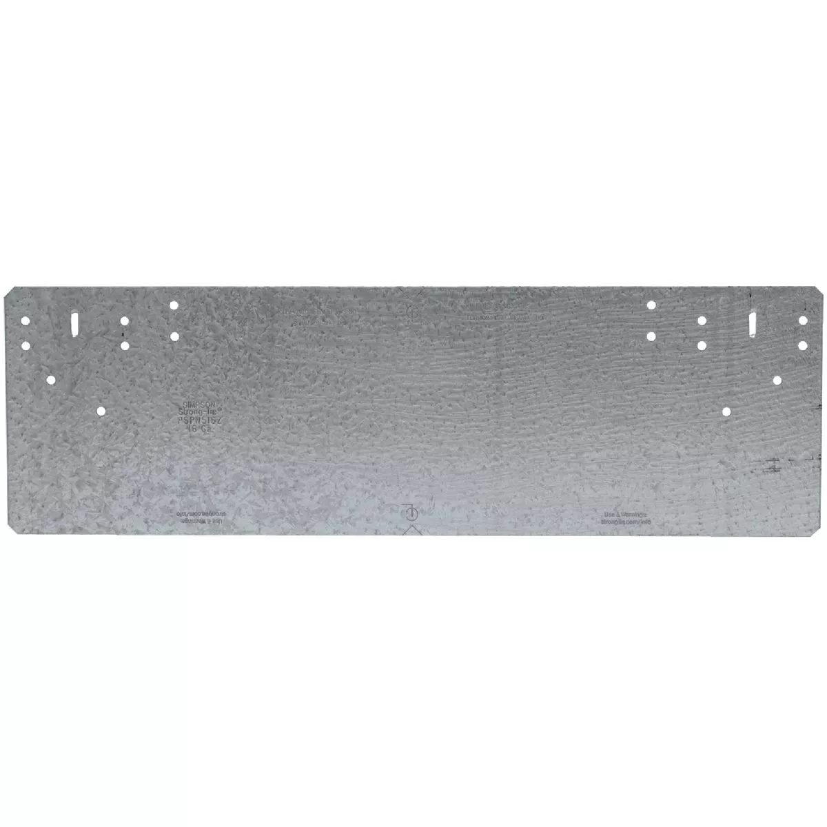 Simpson Strong-Tie 5 in. W x 16-5/16 in. L Galvanized Steel 16 Gauge Protection Plate