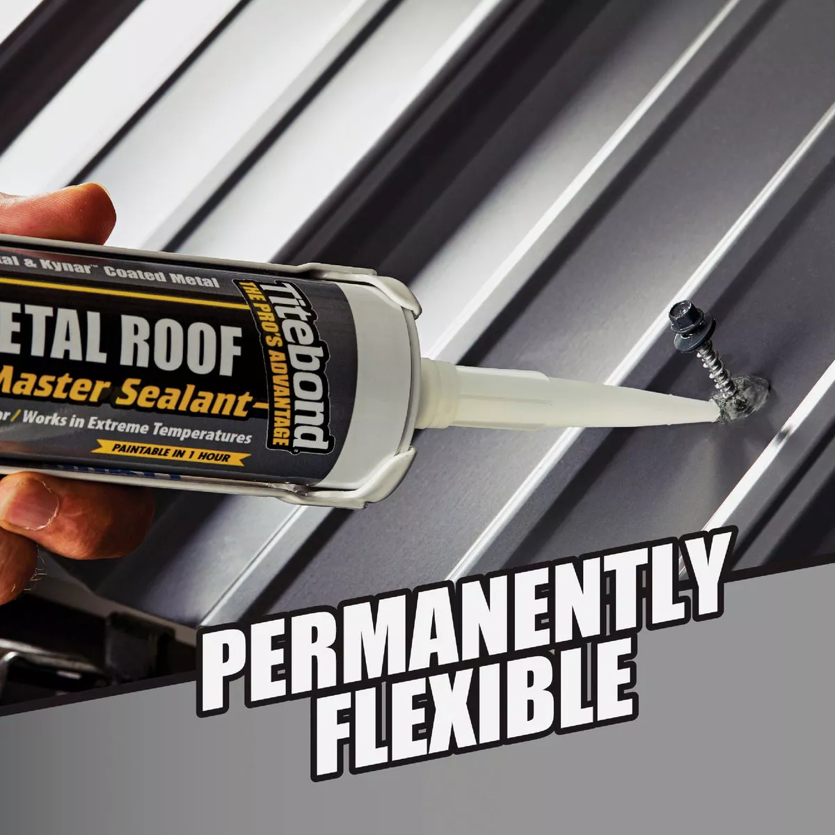 TiteBond Weathermaster 10 Oz. Black Metal Roof Sealant - photo 7