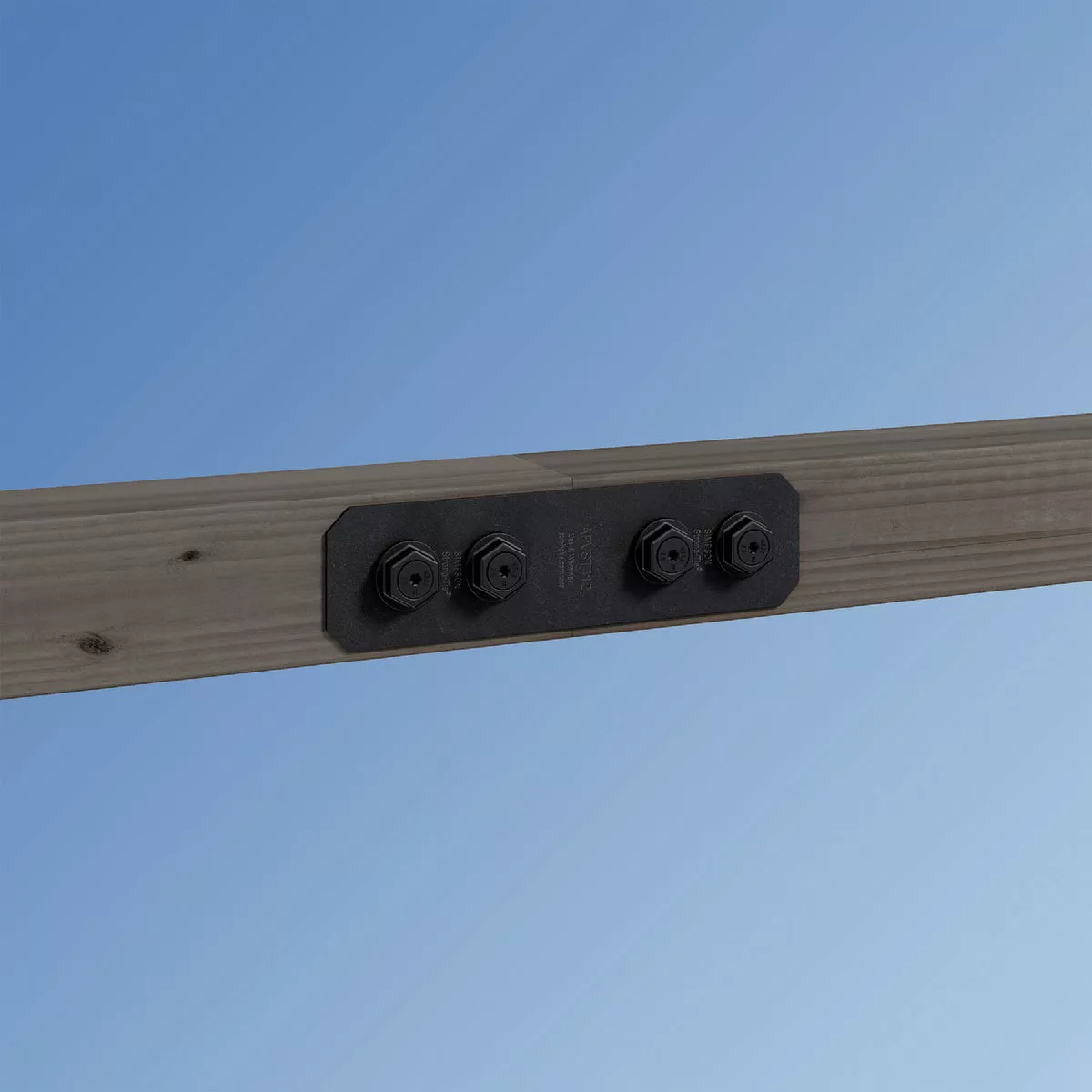 Simpson Strong-Tie Outdoor Accents Avant Collection 4x 3 In. x 11-1/4 In. ZMAX Black Powder-Coated Strap - photo 3