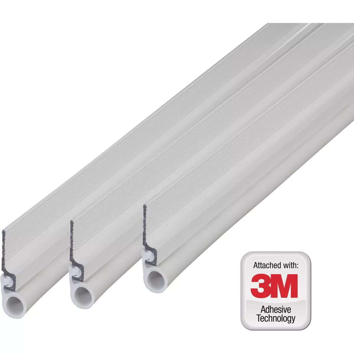 M-D Building Products Aluminum and Vinyl CINCH Self-Adhesive Top and Sides Door Seal Kit, White