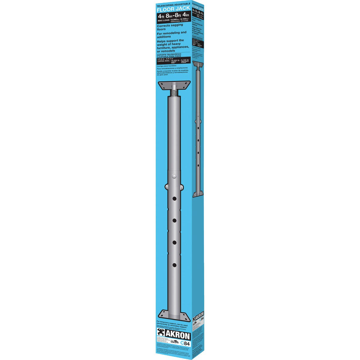 1 Pack Adjustable Jack Post Steel Floor Jack Floor Support Jack Pole... 1 Pack Adjustable Jack Post Steel Floor Jack Floor Support Jack Pole...
