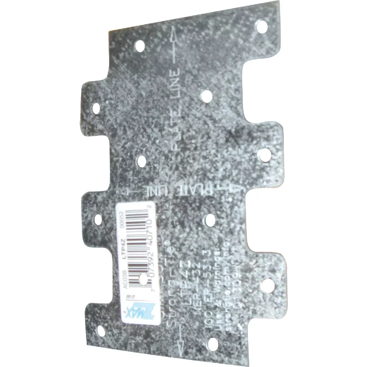 Simpson Strong-Tie 3 In. W x 4-1/4 In. L 20 ga Galvanzied Steel Tie Plate