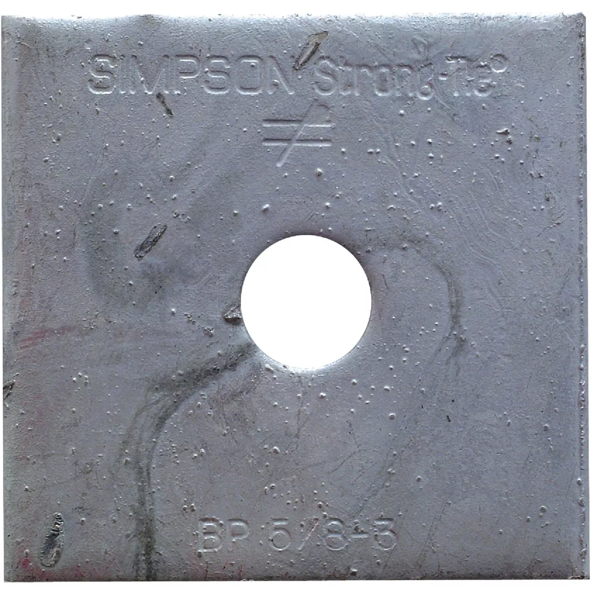 Simpson Strong-Tie 5/8 in. x 3 in. Steel Hot Dipped Galvanized Bearing Plate