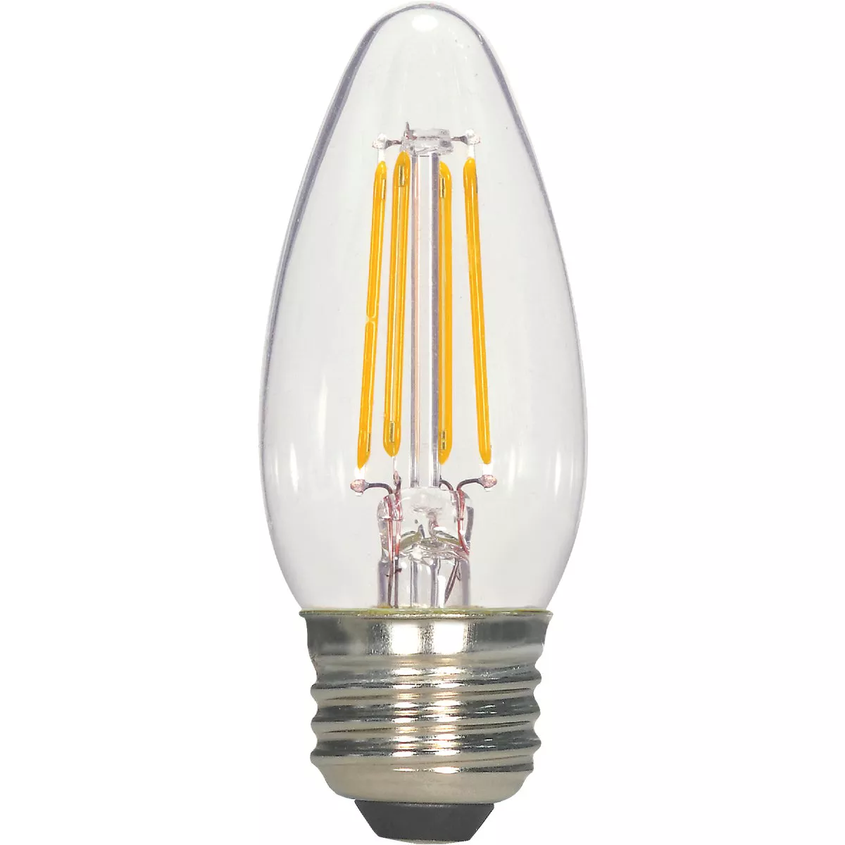 Satco 60W Equivalent Warm White C11 LED Decorative Light Bulb