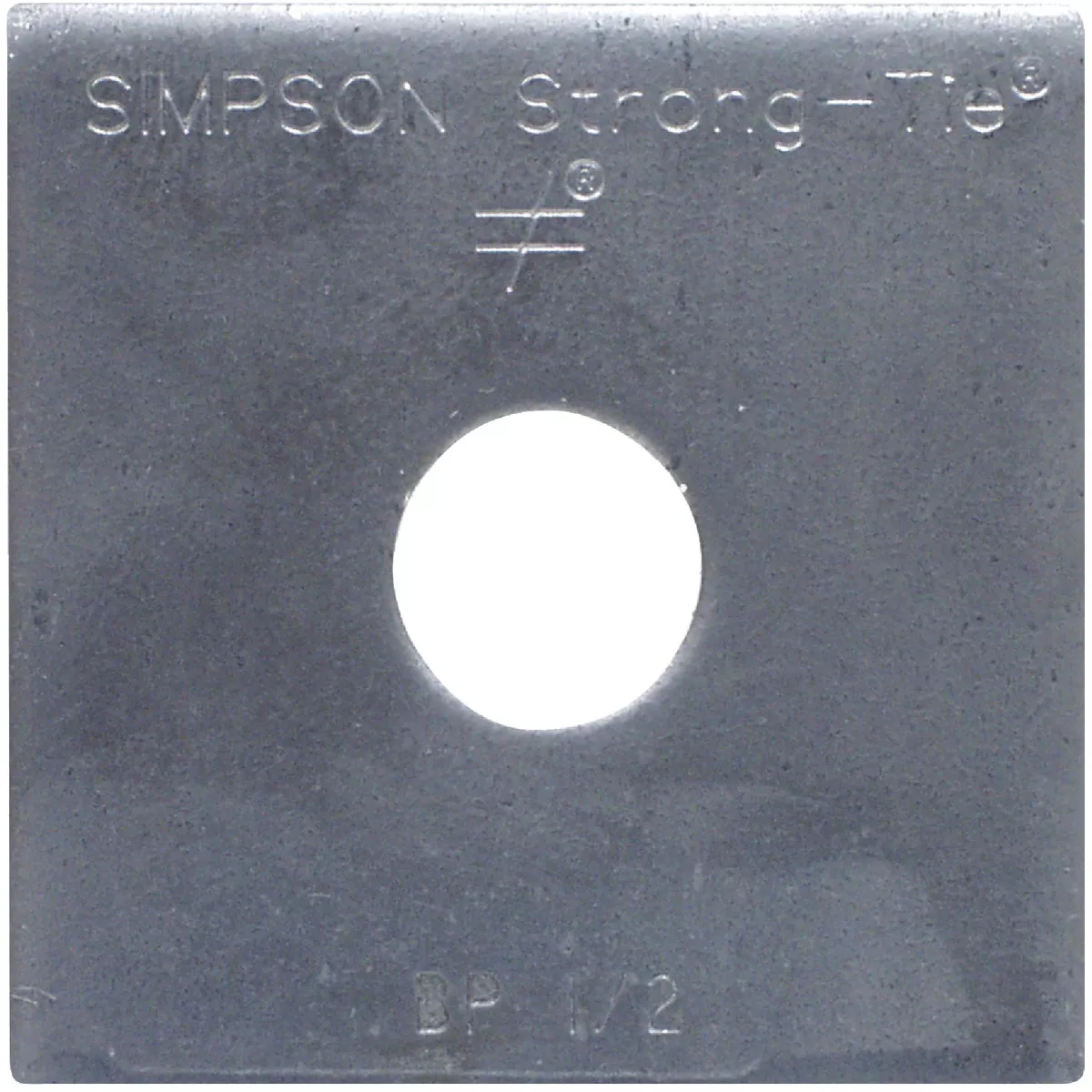 Simpson Strong-Tie 1/2 In. x 2 In. x 3/16 In. Uncoated Steel Bearing Plate