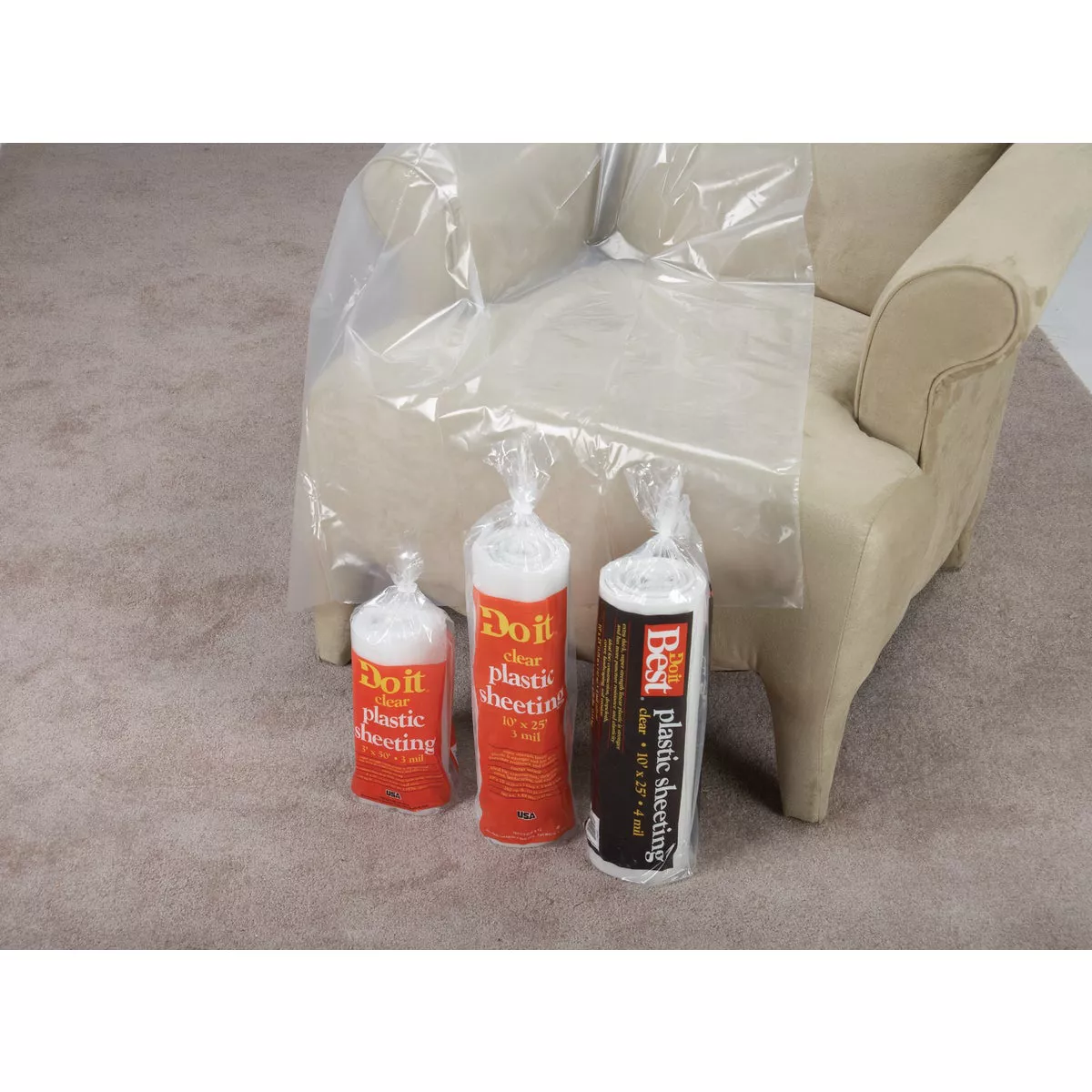 Do it Best 10 Ft. X 25 Ft. Clear 4 Mil. Poly Film Sheeting - photo 3