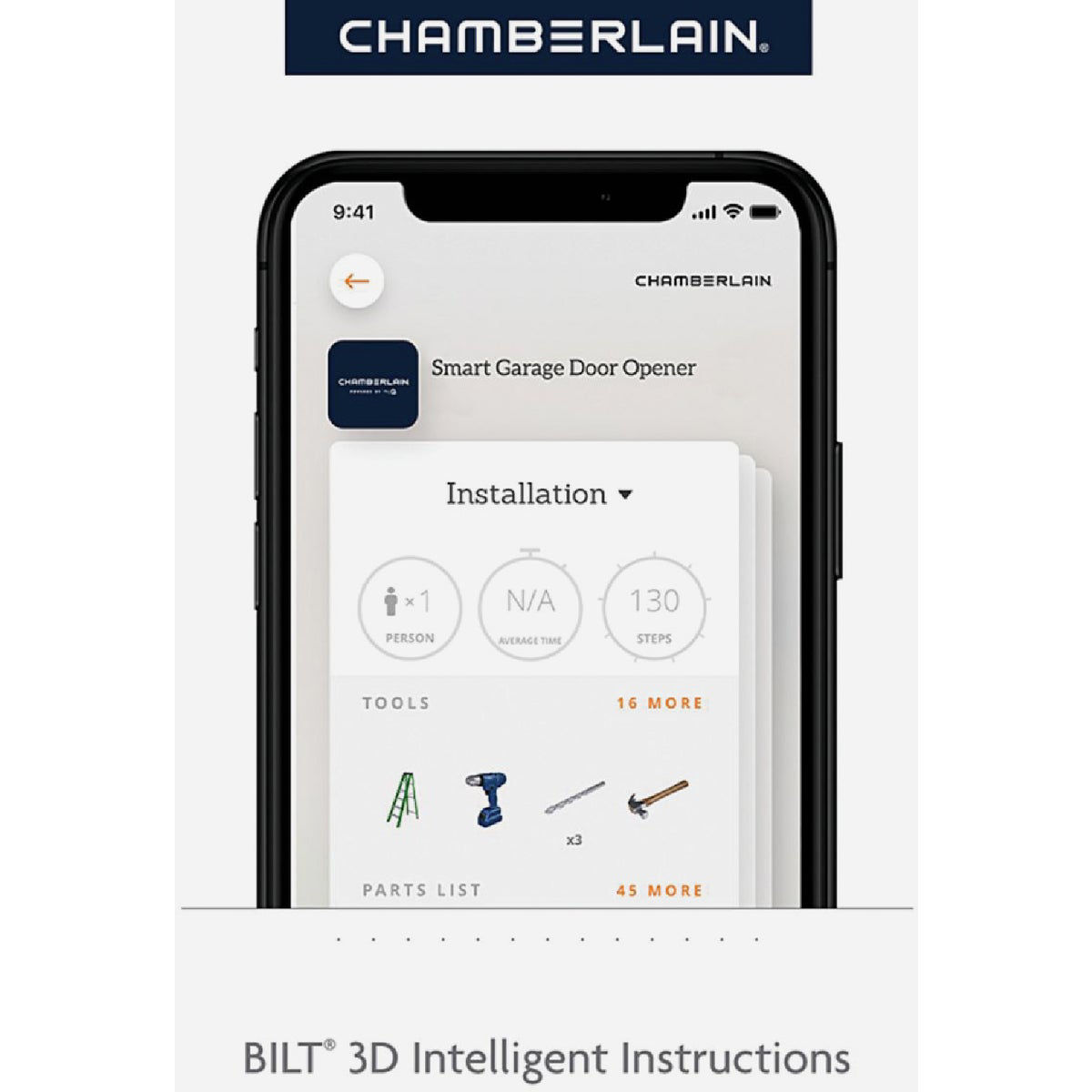 Chamberlain B2212T 1/2 HP myQ Smart Belt Drive Garage Door Opener with