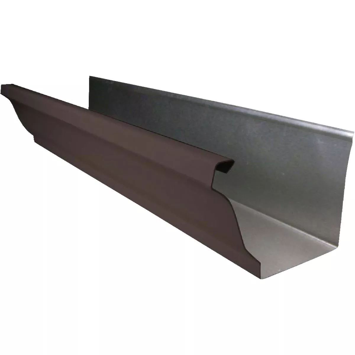 NorWesco 4 In. x 10 Ft. K-Style Brown Galvanized Gutter