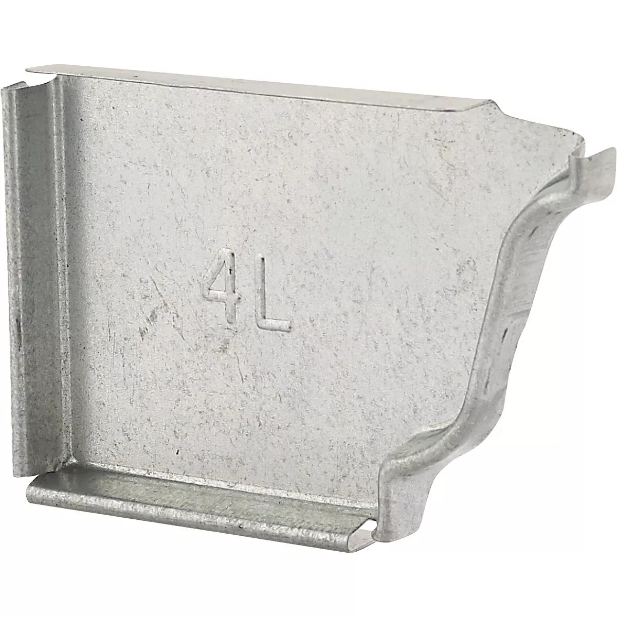 NorWesco 4 In. Galvanized Left Gutter End Cap | True Value Hardware
