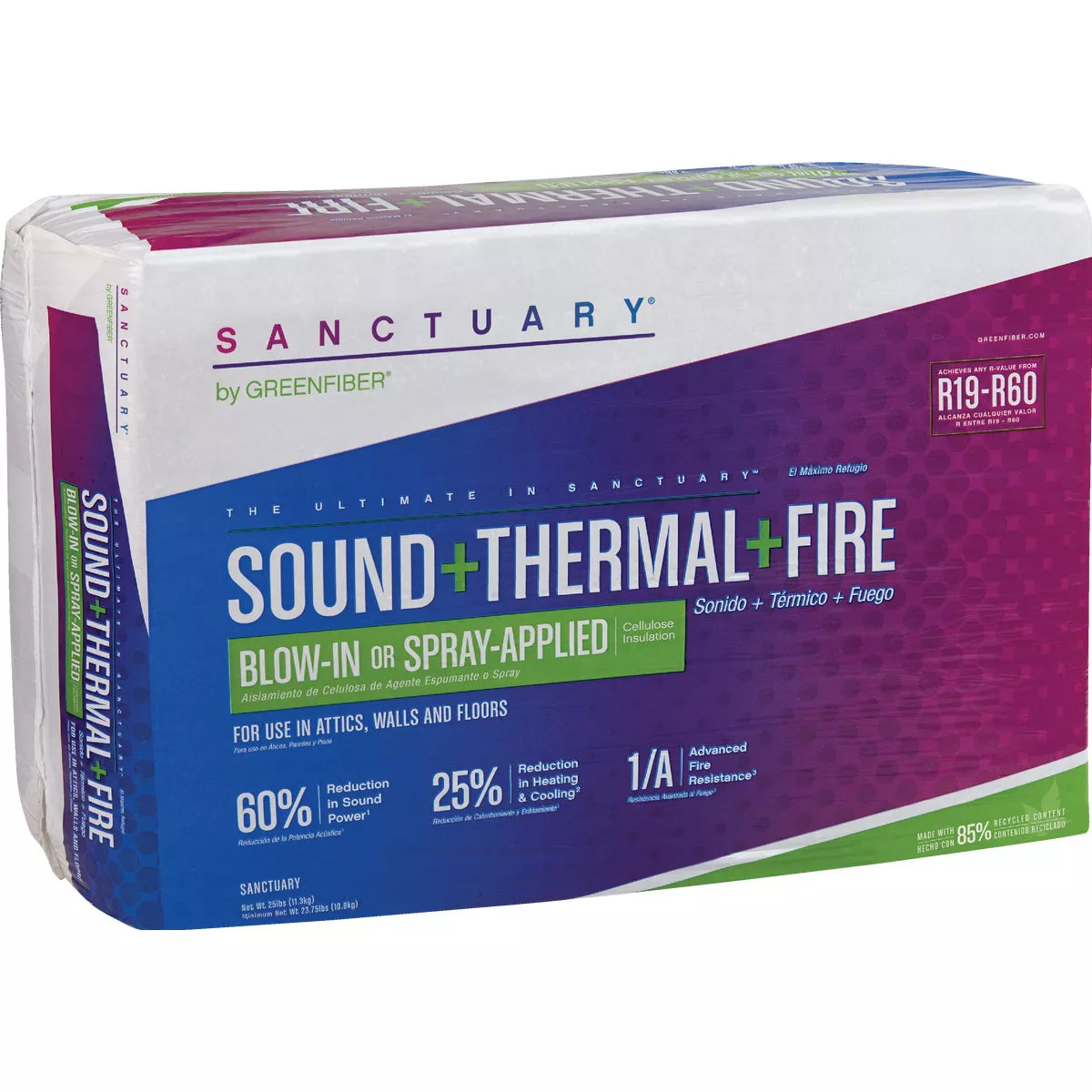 SANCTUARY 25 Lb. Blow-In or Spray Applied Insulation - photo 2