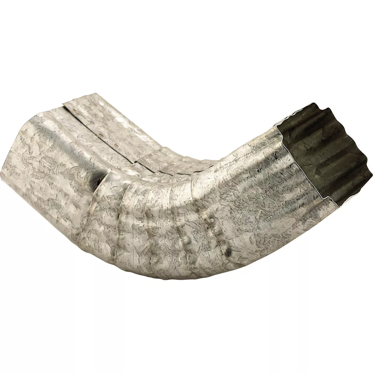 NorWesco 3-1/4 In. Galvanized Galvanized Front Downspout Elbow