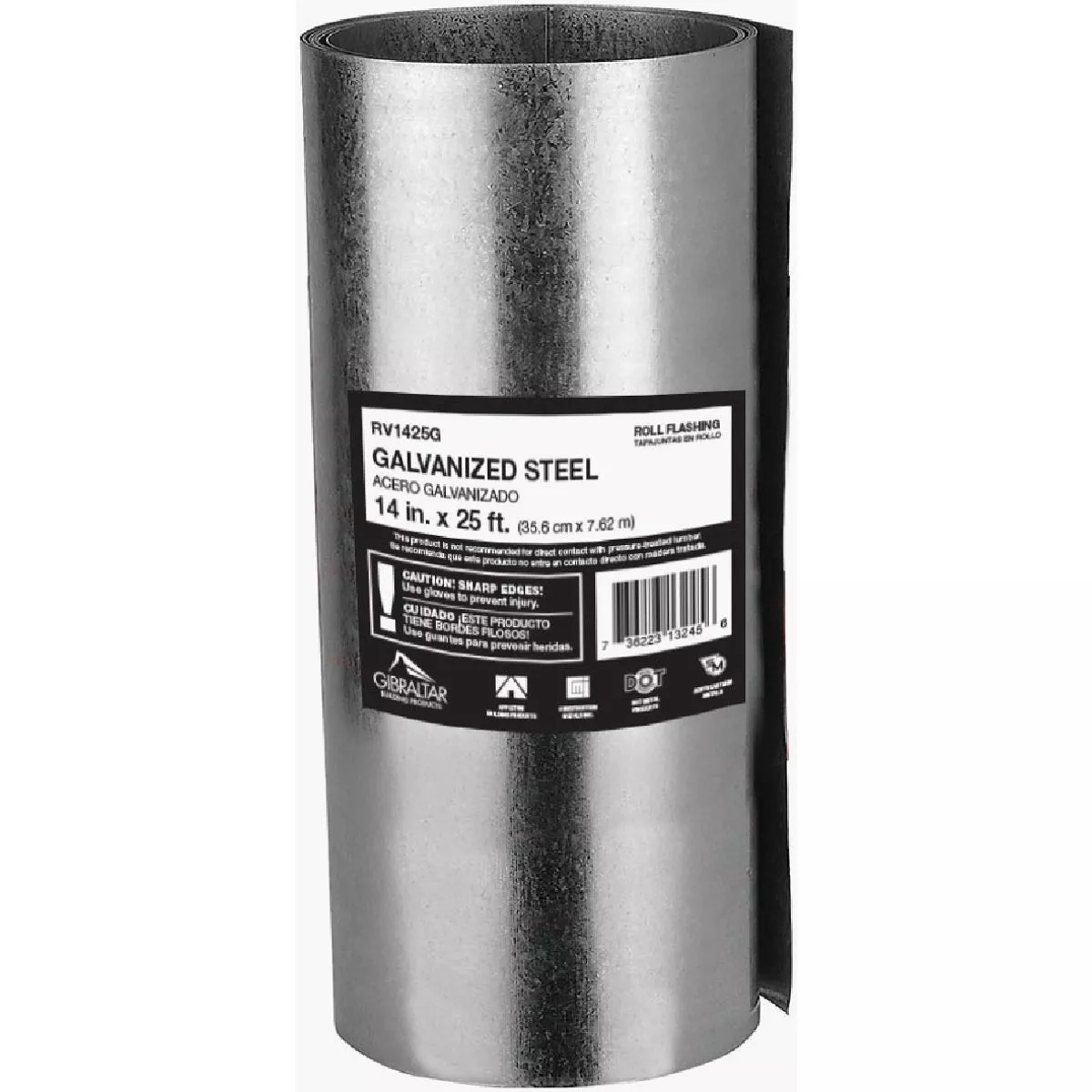 NorWesco 14 In. x 25 Ft. Mill Galvanized Roll Valley Flashing