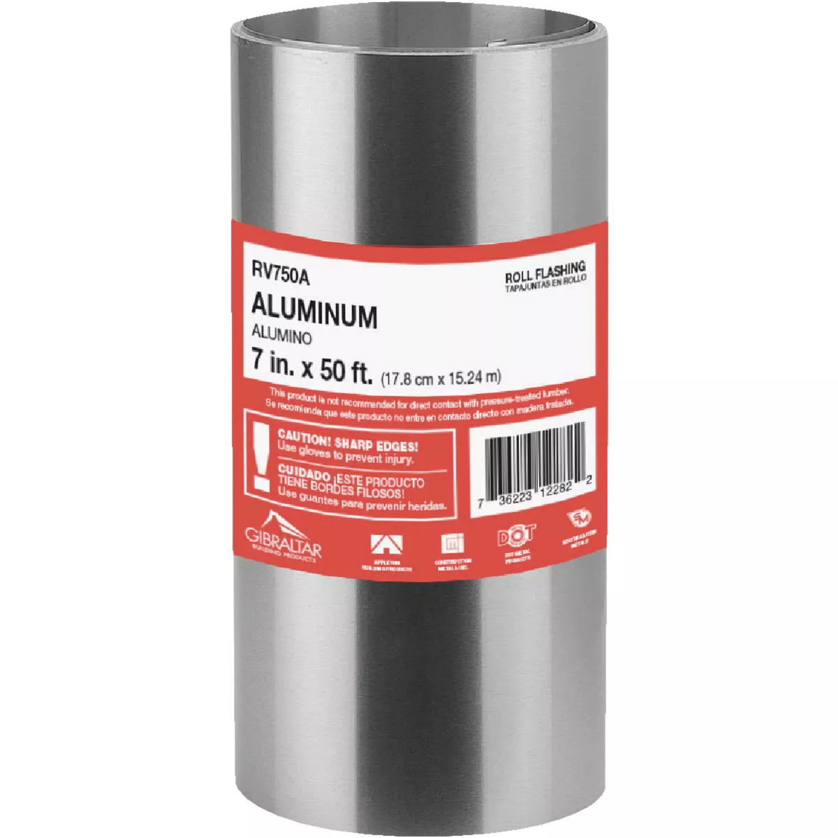 NorWesco 7 In. x 50 Ft. Mill Aluminum Roll Valley Flashing