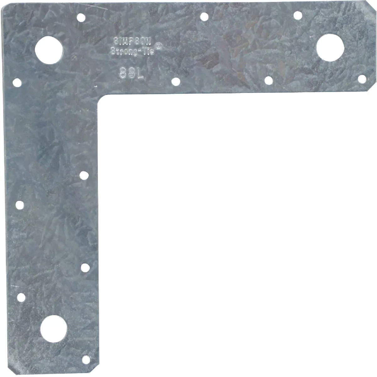 Simpson Strong-Tie 8 In. L x 8 In. H x 2 In. W 14 ga Steel L Strap Tie