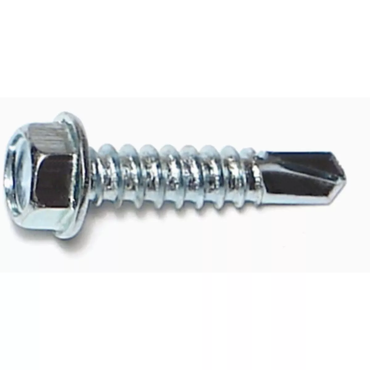 Midwest Fastener #12-14 x 1 In. Zinc Plated Steel Hex Washer Head Self-Drilling Screws